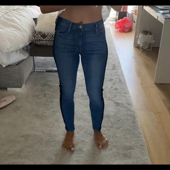 Frame Jeans Le High Skinny Crop Size 27 - Picture 2 of 7